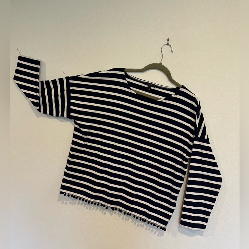 J Crew striped top. Ladies XL NWOT
